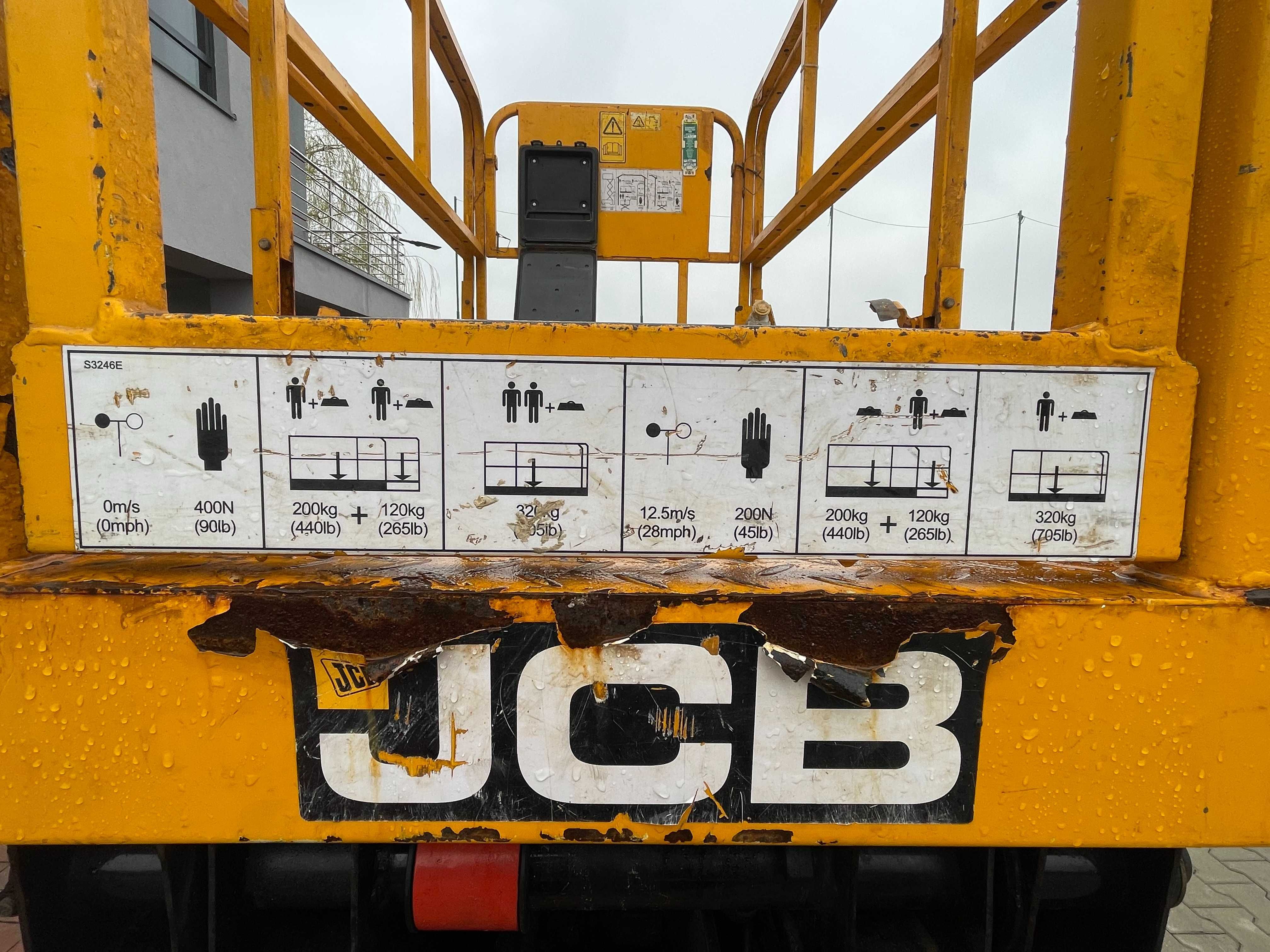 JCB S3246E 12m Zwyżka podnośnik nożycowy elektryczny 230V koszowy 2017