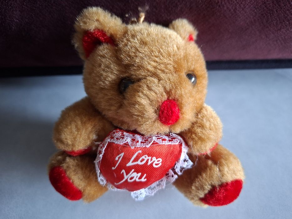 Miś walentynki serduszka