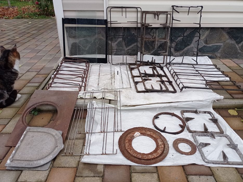 Решетка на плиту. Решітка. Скло. Стекло. Комфорка. Кільця. Кольцо.