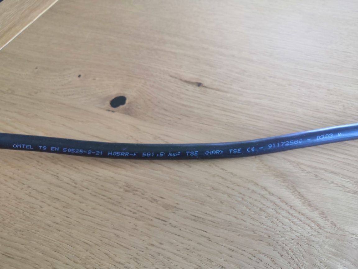 Przewód kabel zasilający do płyty indukcyjnej, 110 cm