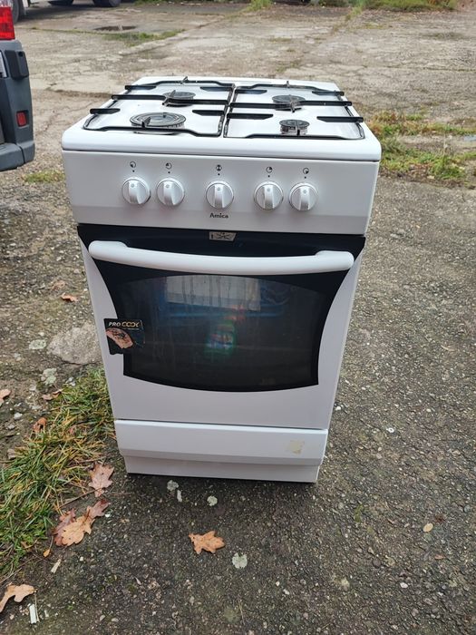 Kuchenka gazowa z piekarnikiem gazowym Amica możliwy transport