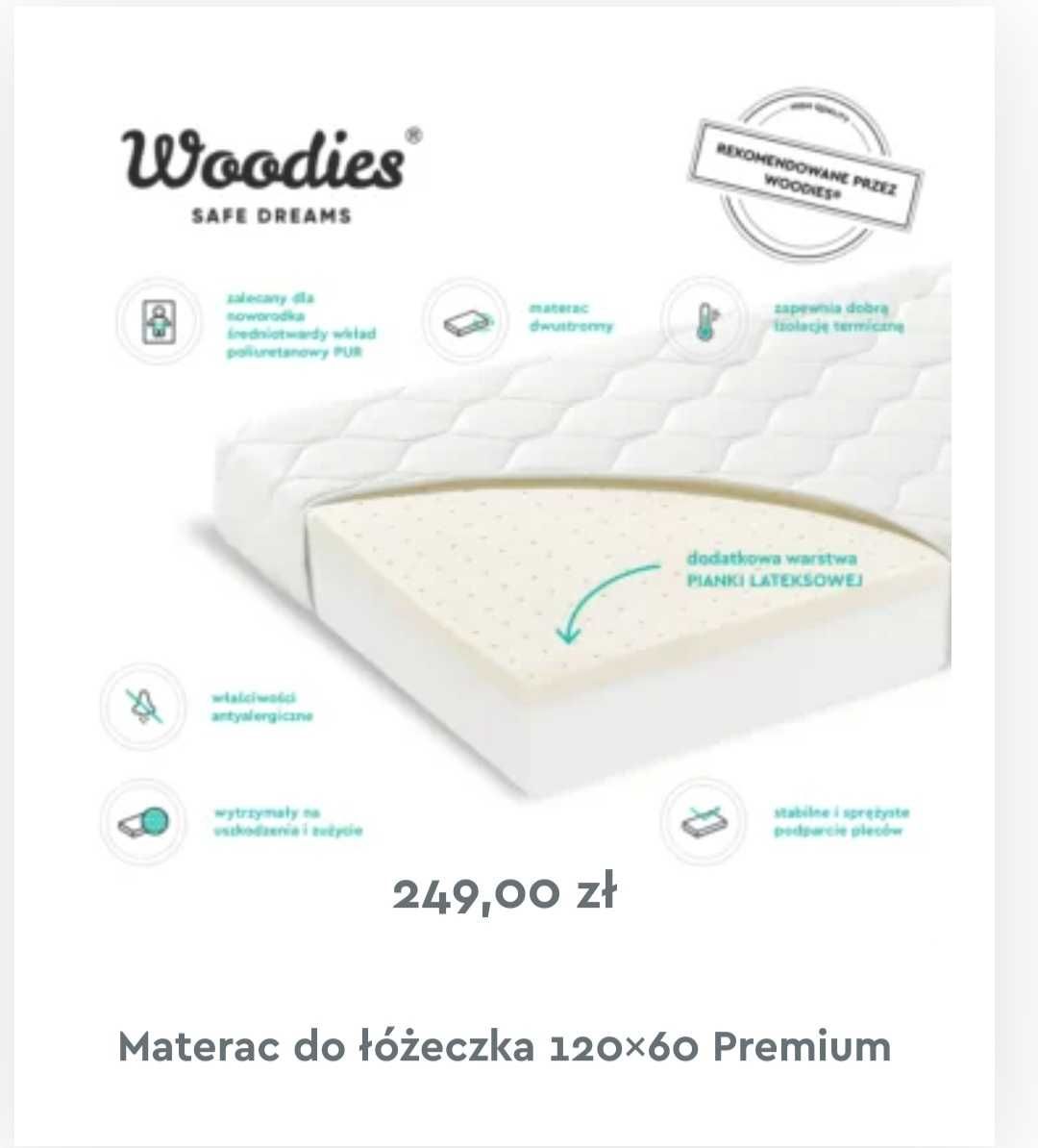 Łóżko Dziecięce 120x60 marki WOODIES