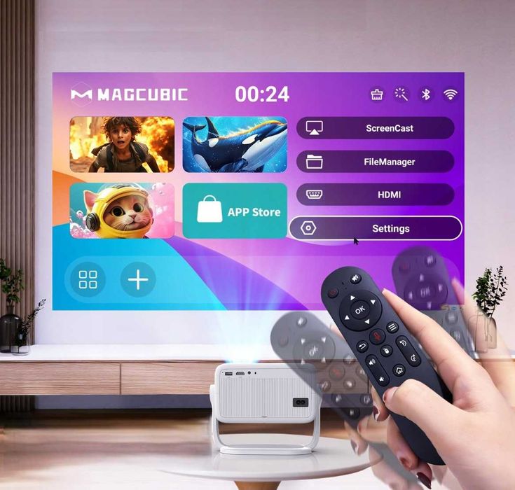 Projektor Magcubic L018 FullHD 1080p Smart TV WiFi NOWY najtaniej WWA!