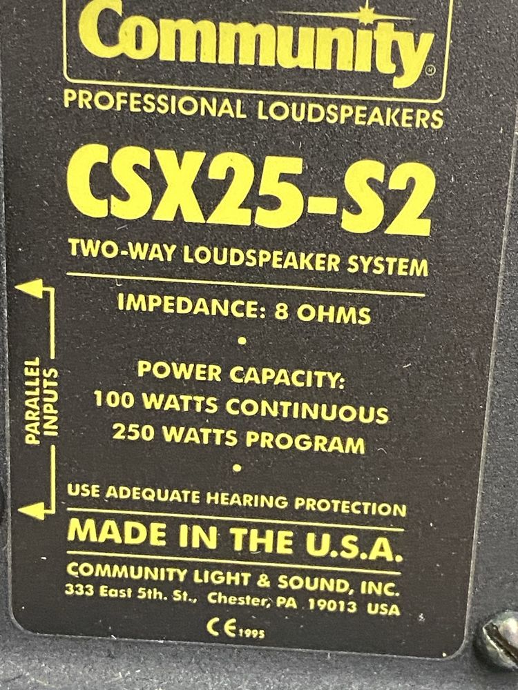 Акустична система Community CSX25-S2 | 100W / 8 Ом