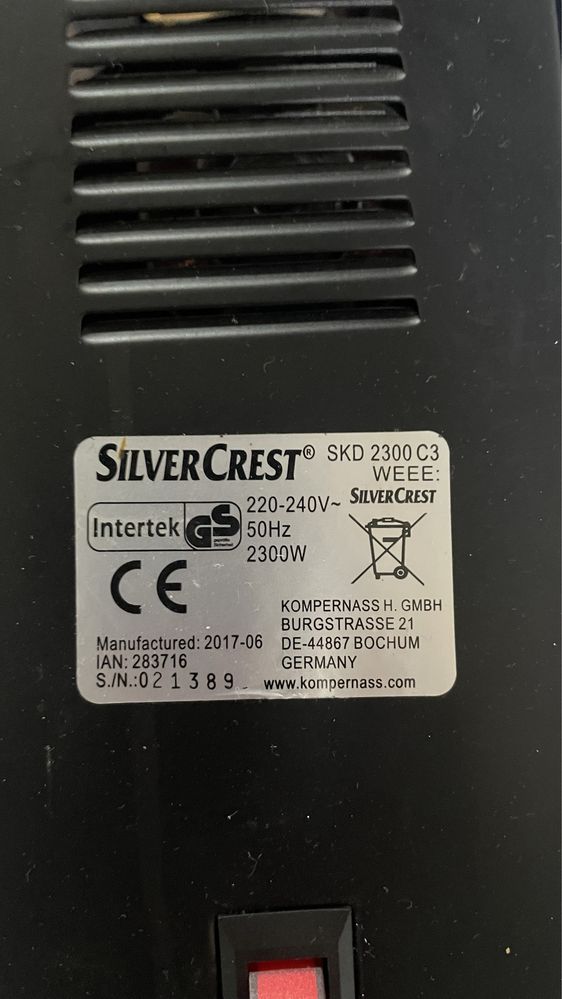 Grzejnik elektryczny SilverCrest SKD 2300 C3