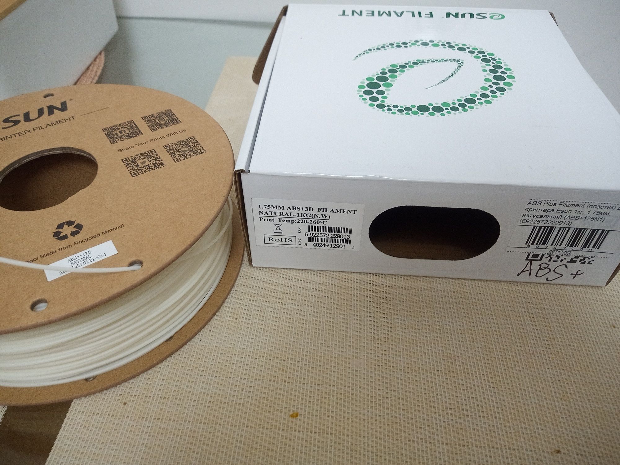 eSUN ABS+ filament ABS plus філамент
