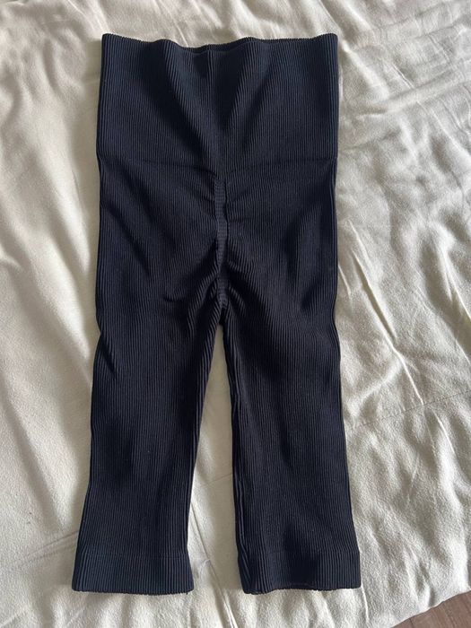 Велосипедки в рубчик пуш-ап чорні