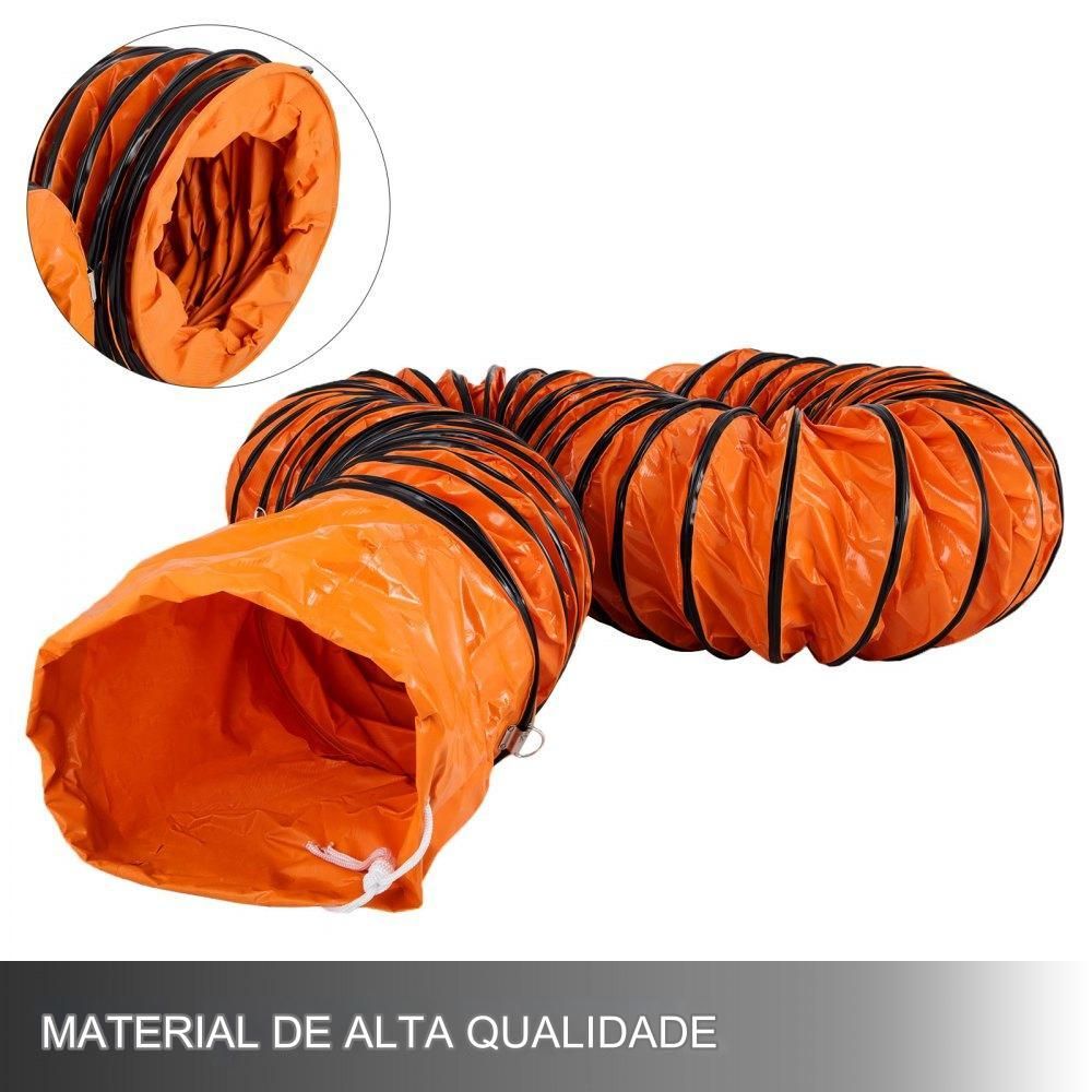 Mangueira Flexível PVC de 7,6m para Ventiladores de 300mm