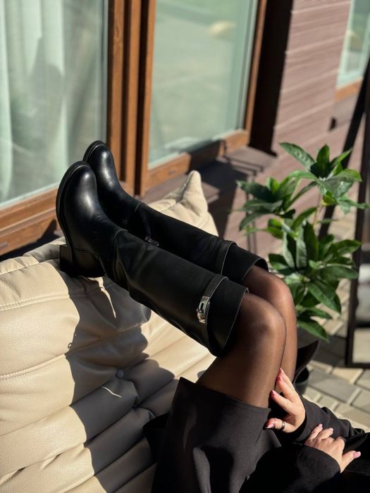 Чоботи жокейки шкіра ЗИМА