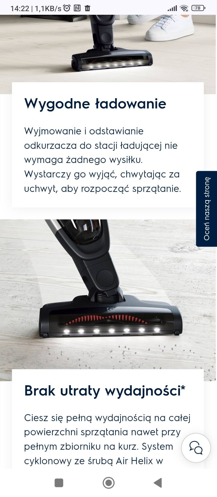 Odkurzacz Electrolux pionowy