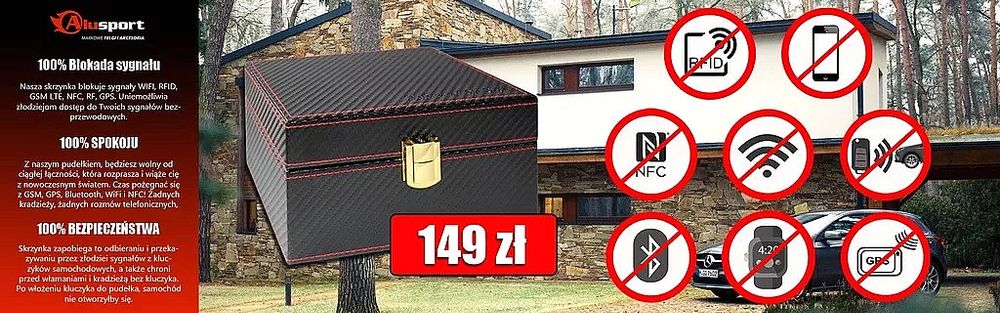 Pudełko na kluczyk keyless Prestige Line Carbon