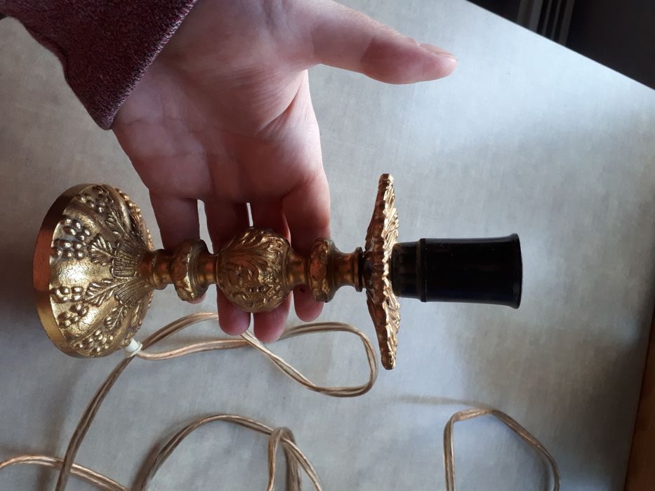 Lampka,lampa z mosiądzu