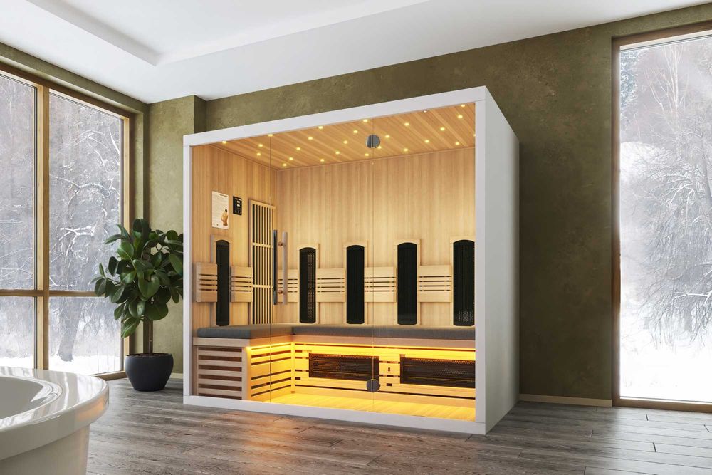 OKAZJA! Sauna na Podczerwień - INFRAPLUS™ 211 Valero Biały Cedr