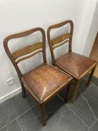 Krzesła w stylu art-deco na sprężynach art deco