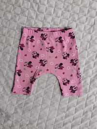 Spodnie dla dziewczynki różowe z Myszką Miki w rozmiarze 56