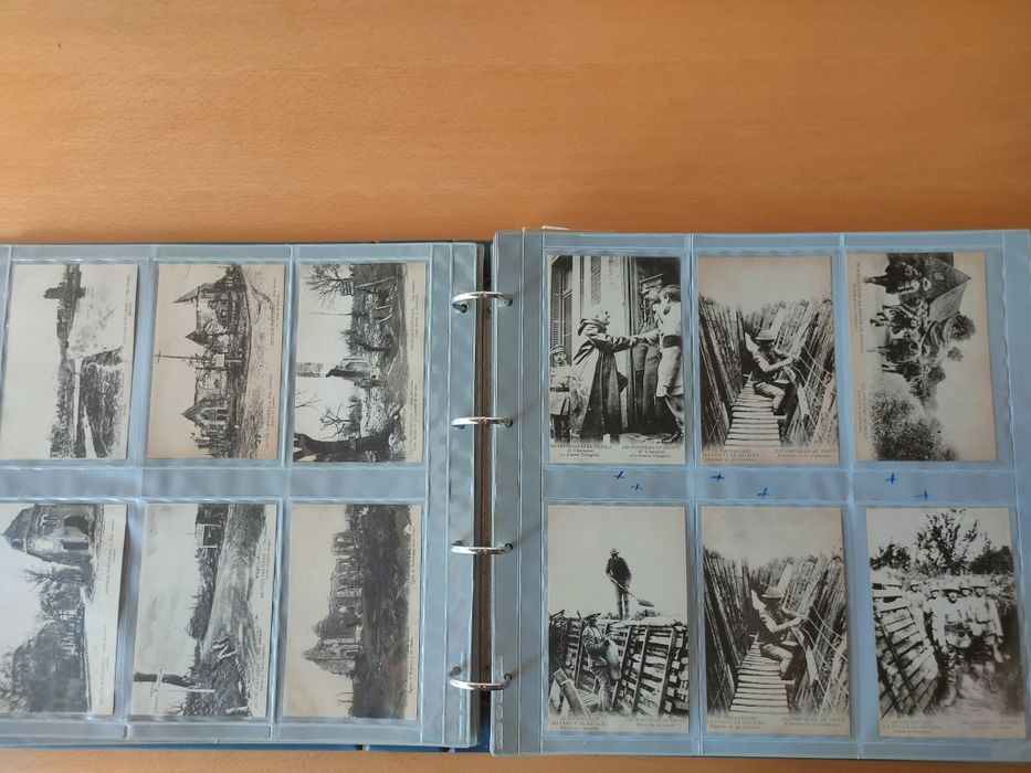Álbum de postais militares da Primeira Guerra Mundial CEP.