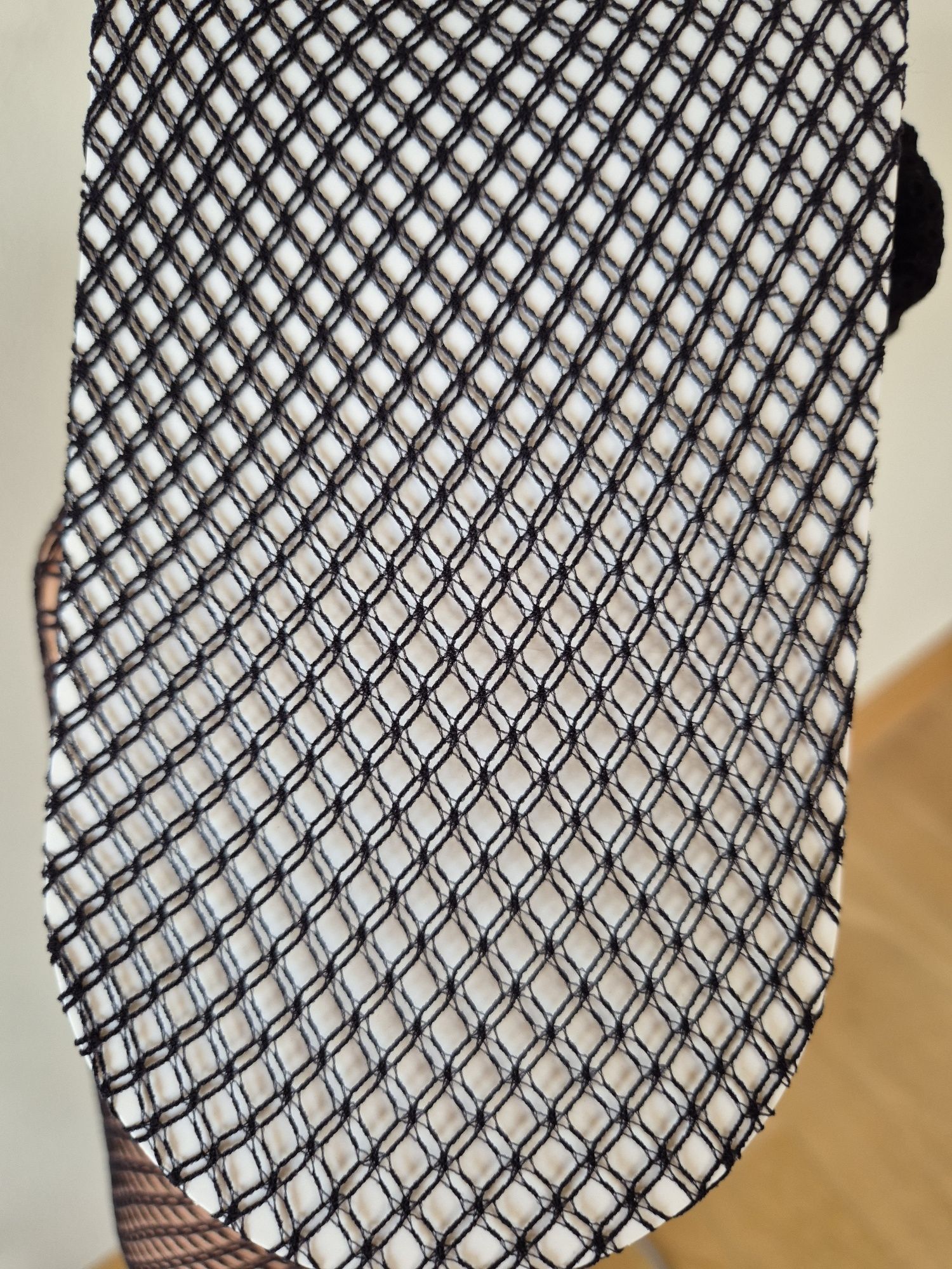 Rajstopy Calzedonia m/l czarne rete kabaretki romby