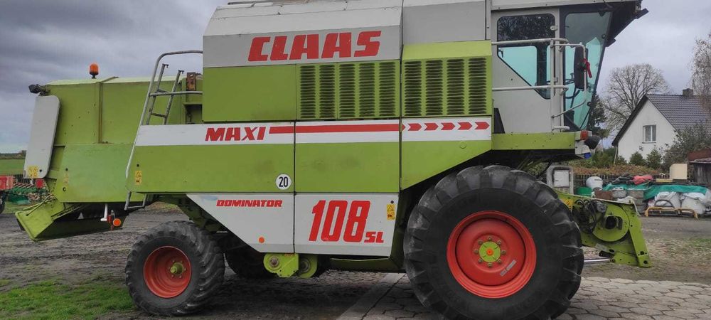 Claas dominator 108sl maxi nowe opony Heder 6m stół do rzepaku biso