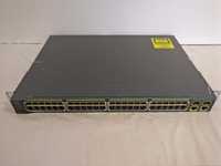 Przełącznik zarządzalny Cisco WS-C2960-48PST-L PoE