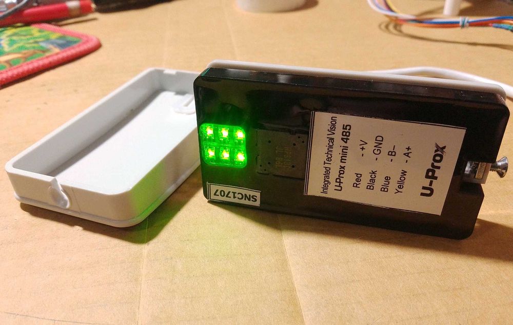 Зчитувач U-Prox Mini 485 (считыватель карточек) безконтактний на двері