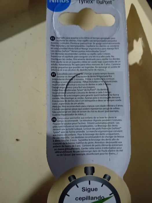 Escova com temporizador
