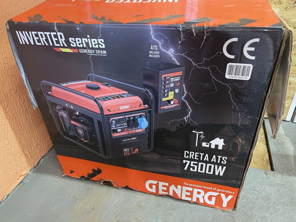 Генератор інверторний GENERGY CRETA ATS 7500W