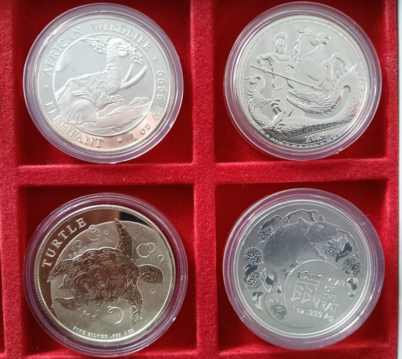 15 Moedas Onças em Prata