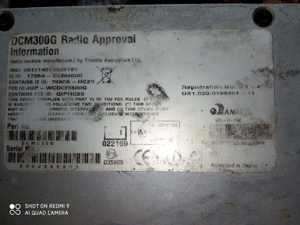 GPS nawigacja Trimble CFX 750