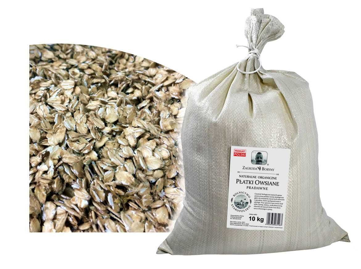 Płatki Owsiane Pradawne Pyszne od Boryny 10 KG BIO