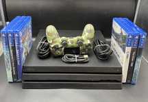 Konsola Sony PlayStation 4 Pro model:CUH-7216B 1pad, 6gier.