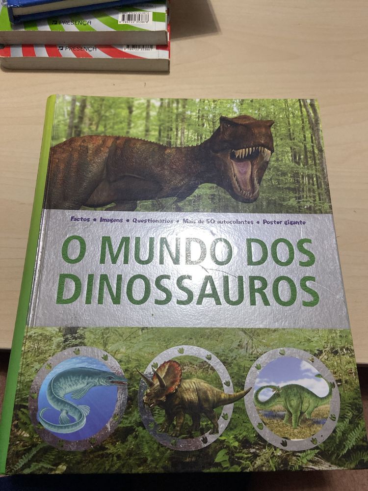 Livro sobre dinossauros