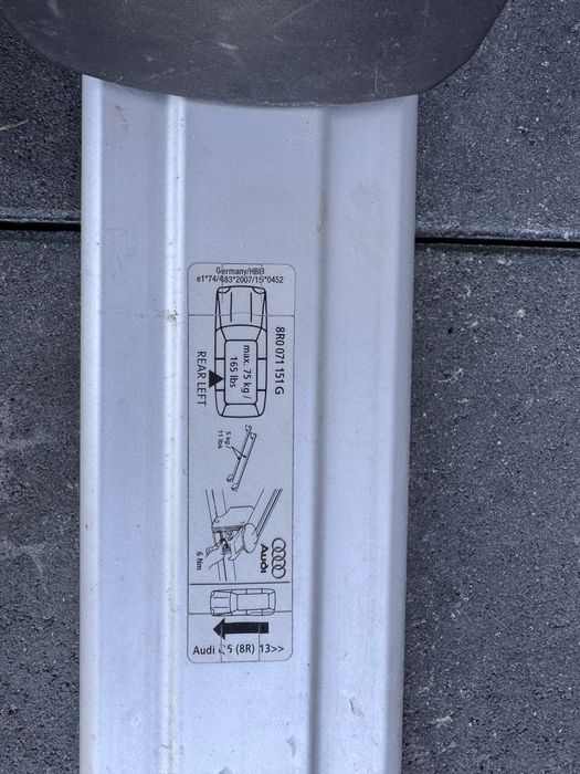 Оригінал релінги багажнік на дах Audi Q5