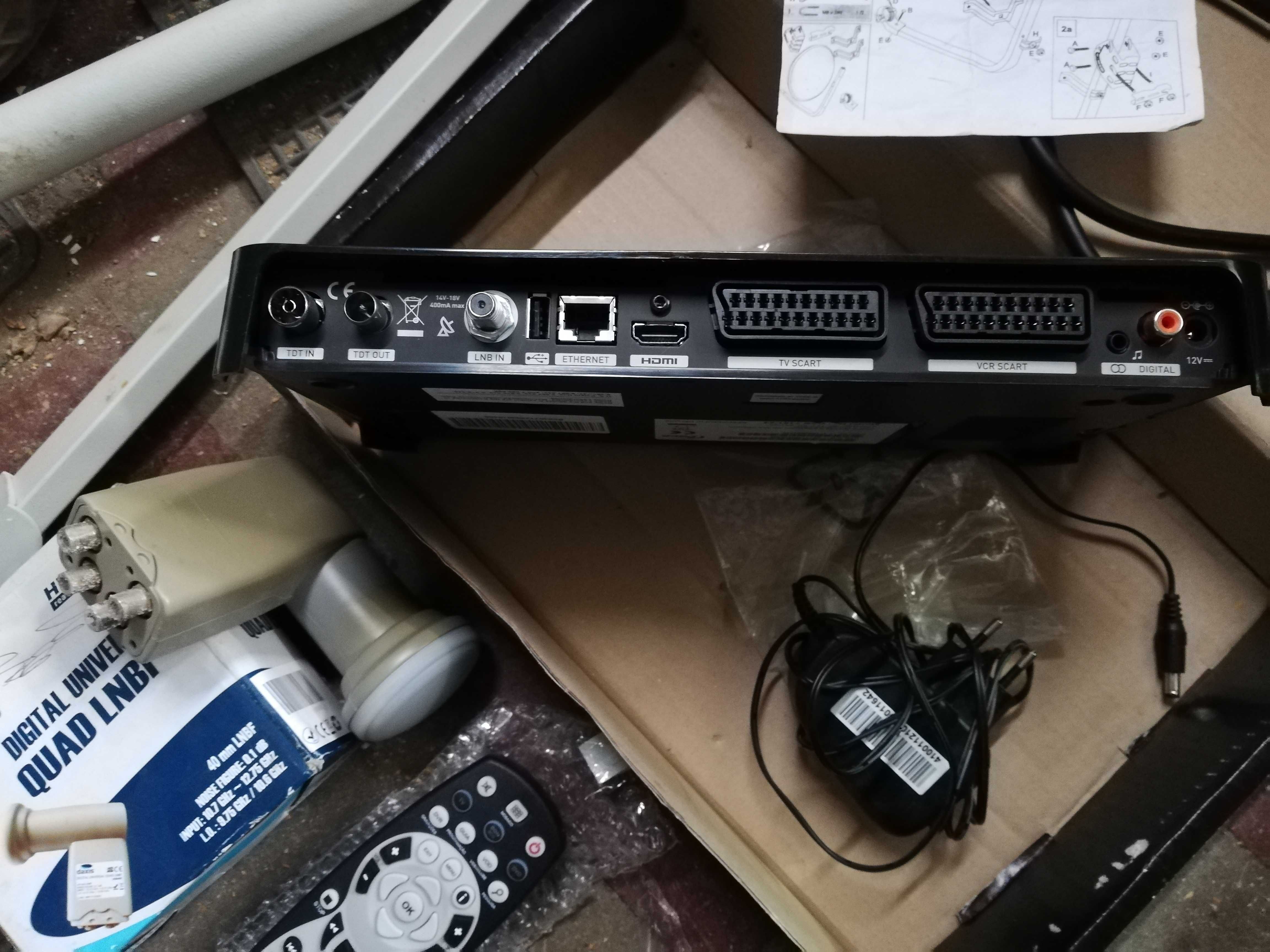 Antena parabólica satélite Kit completo