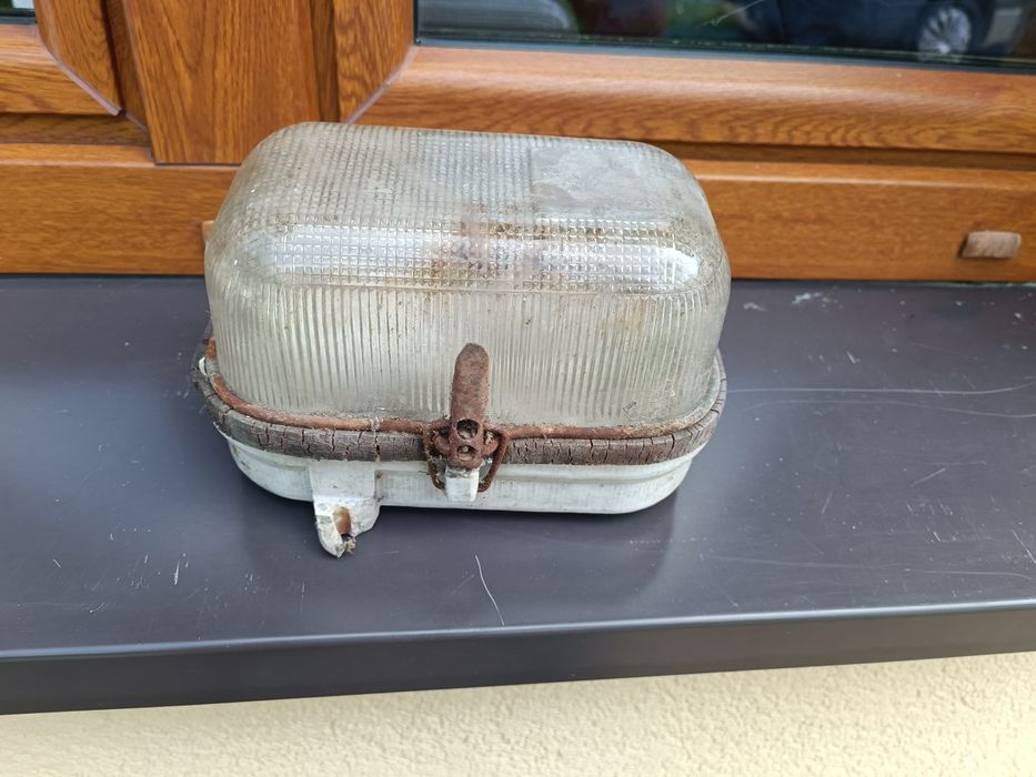 Lampa kanałowa warsztatowa  PRL