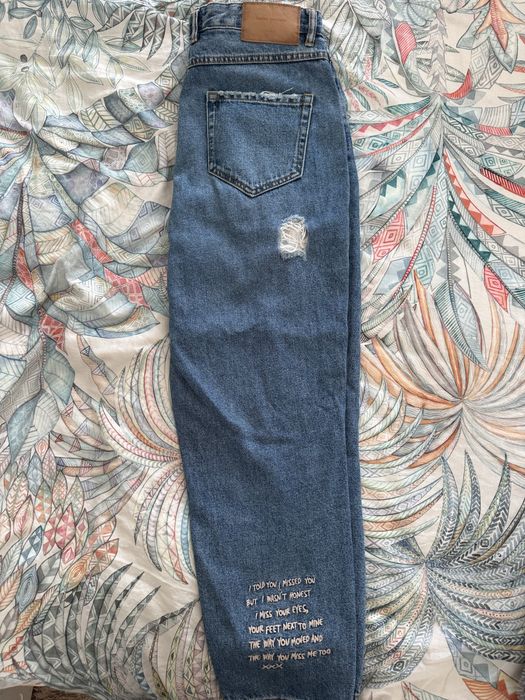 Calças ganga forradas tigresa Zara