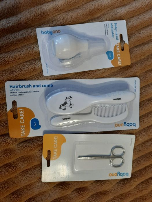 Дитячі ножиці, аспіратор, гребінці babyono