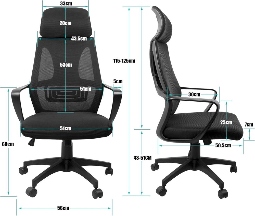 Ergonomiczne krzeslo biurowe, fotel obrotowy