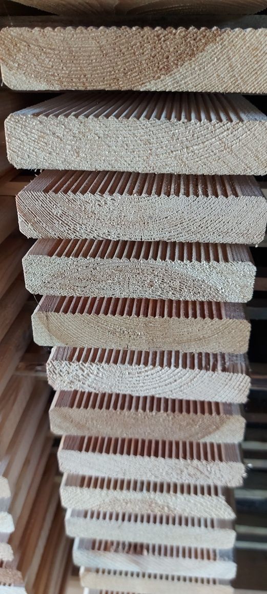Deski tarasowe ryflowane 27x140x4000 mm 2,7x14x400 cm 4m