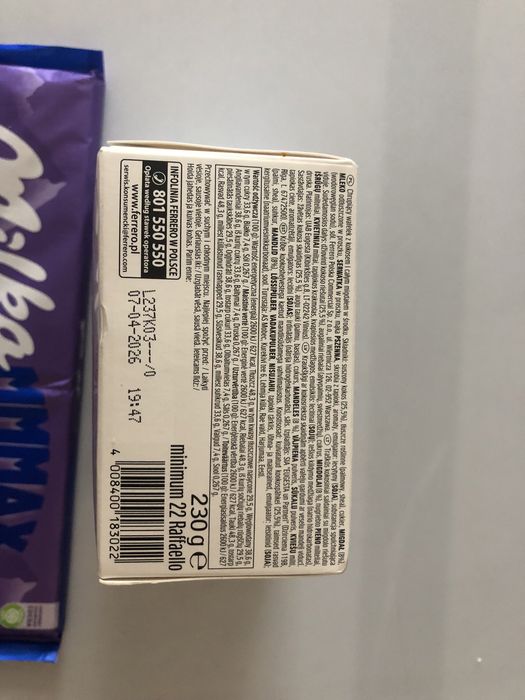 Slodycze Milka Oreo 300g Rafaello czekolada