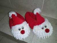 Pantufas pai Natal e chinelos piscina