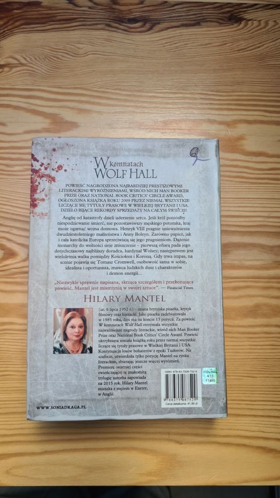 W komnatach Wolf Hall Hilary Mantel