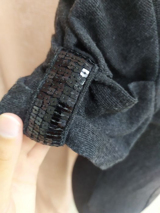 Кофточка-туніка темно-сірого кольору