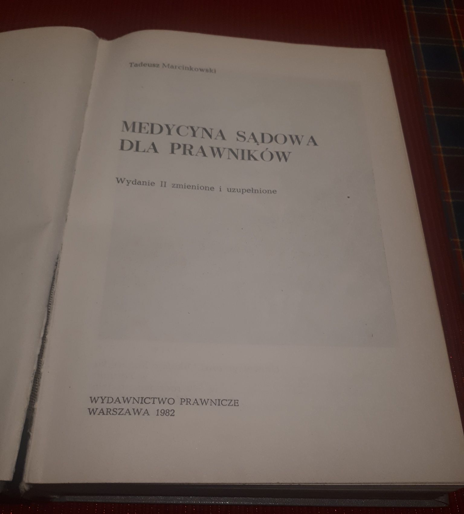 Medycyna sądowa dla prawników Tadeusz Marcinkowski