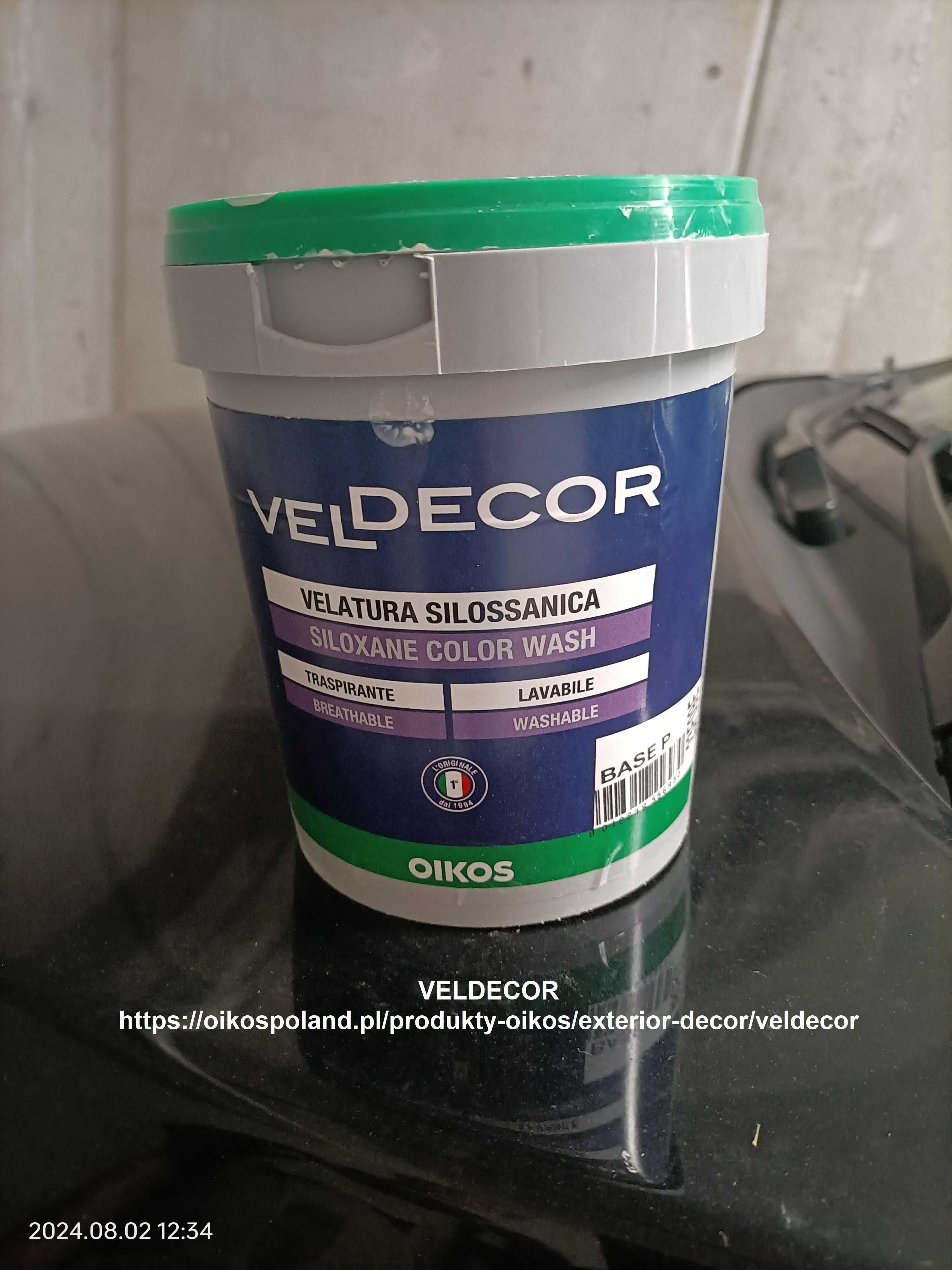 VELDECOR OIKOS farba dający efekt przecierki na ścianach
