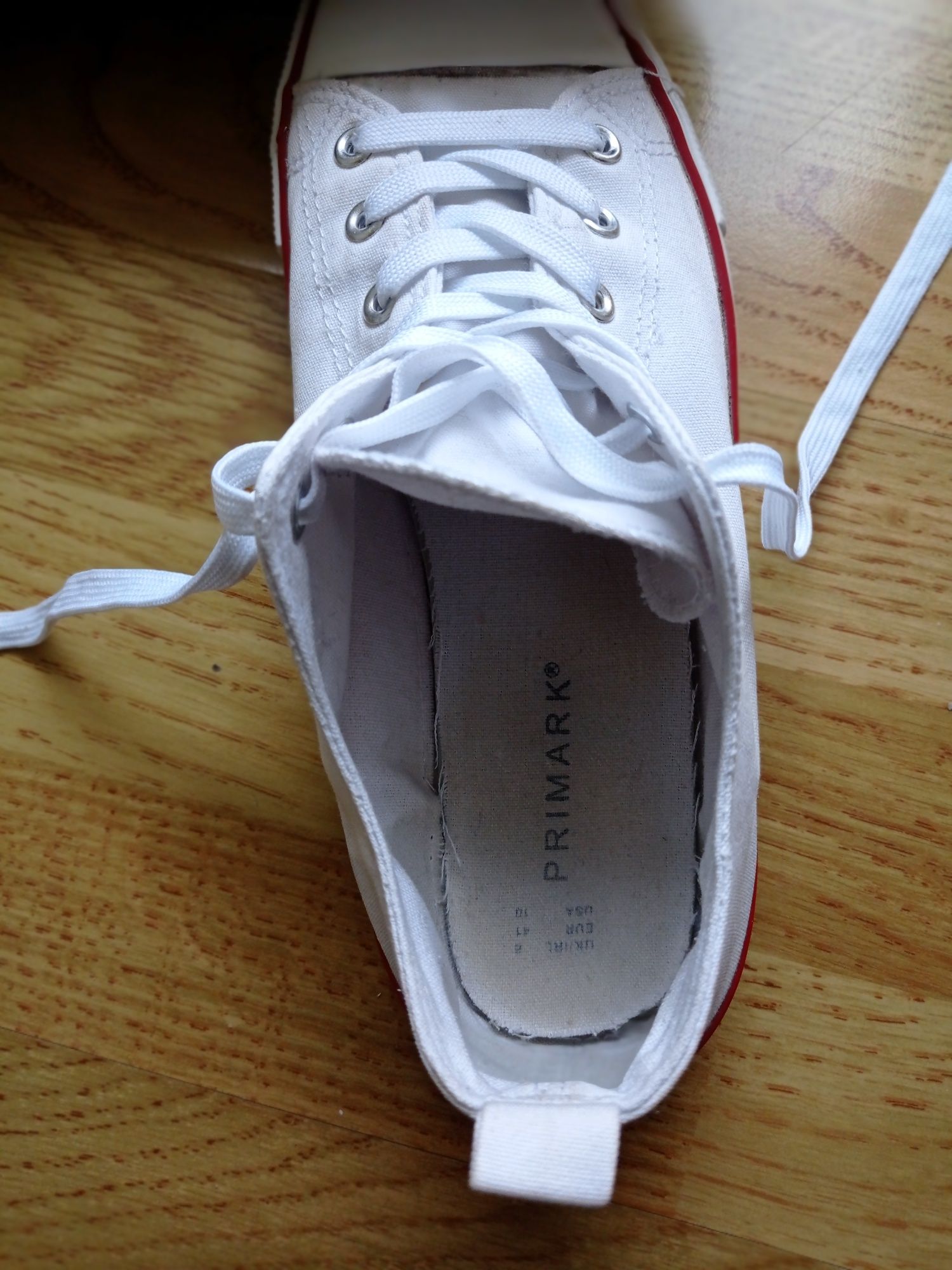 Trampki Primark,białe,rozm.41 (8),nowe sznurówki ,jak converse