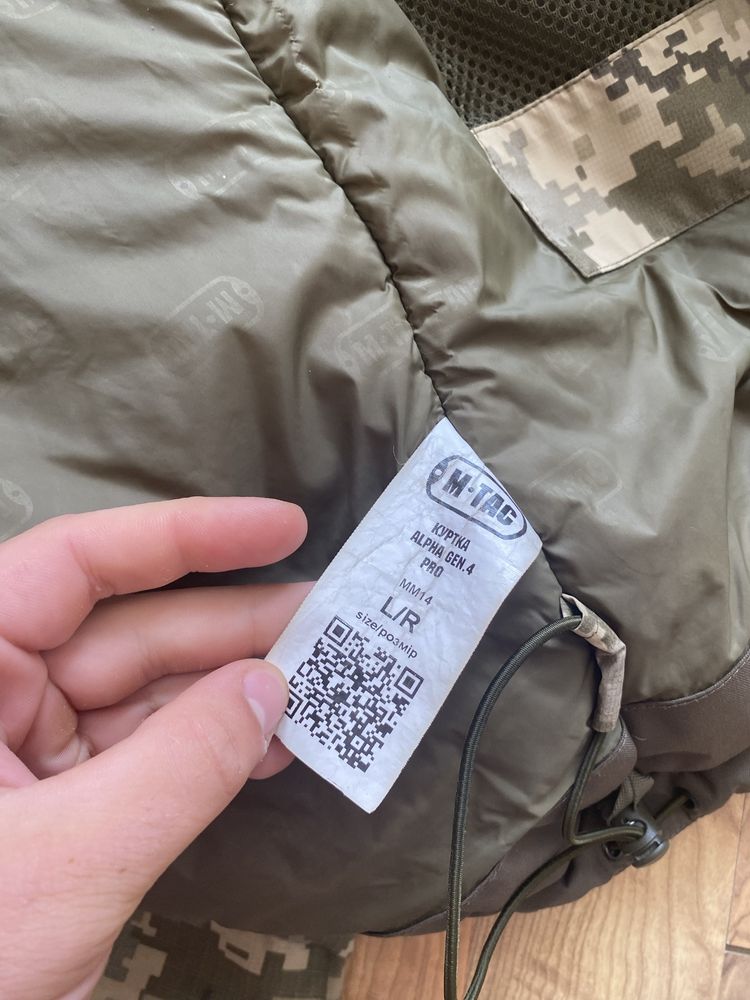 Куртка зимняя M-Tac Alpha Gen.IV Pro Primaloft MM14