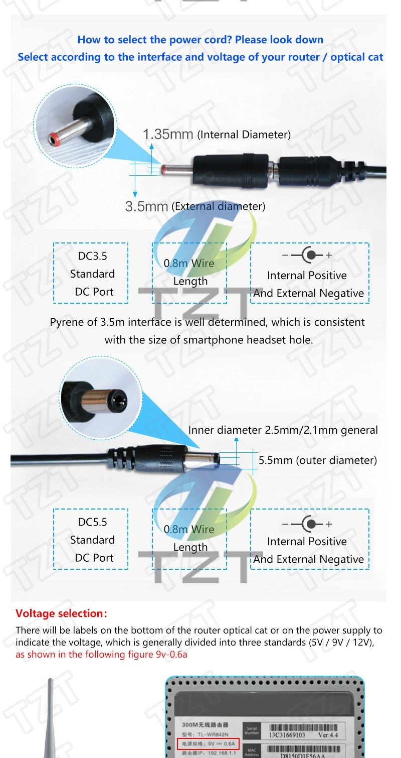 Кабель USB-DC для роутера 9V/12V з перемикачем від повербанка