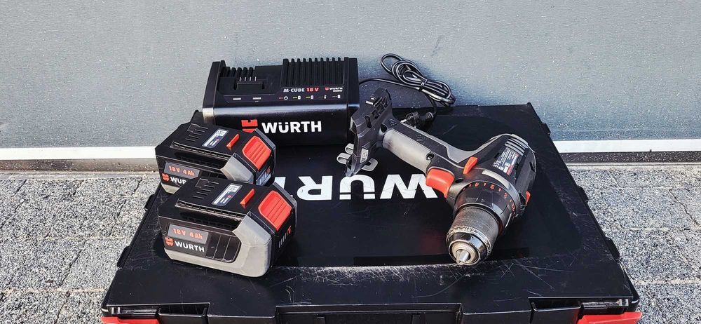 Wkrętarka Wurth Master Abs 18 Compact, 2x Aku. 18V 4Ah, Jak nowa!