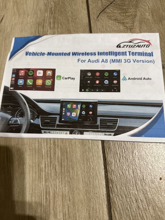Bezprzewodowy moduł AI CarPlay Android Auto do Audi
