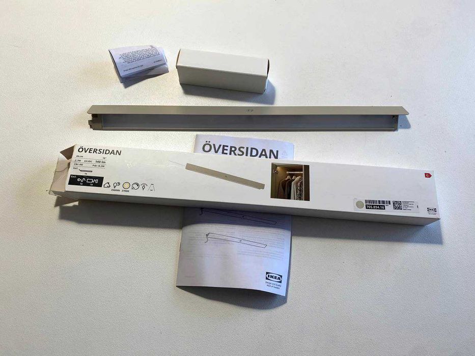 ІКЕА Світлодіодна планка з датчиком для шафи ÖVERSIDAN, 705.894.16